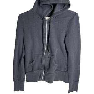 Victorias Secret Sport Hoodie Womens Size S Gray Full Zip Cotton Blend PILL